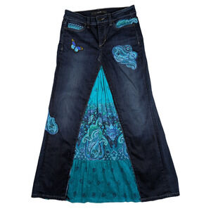 Refreshed - Joe's Jeans Upcycled Maxi Skirt Size 26